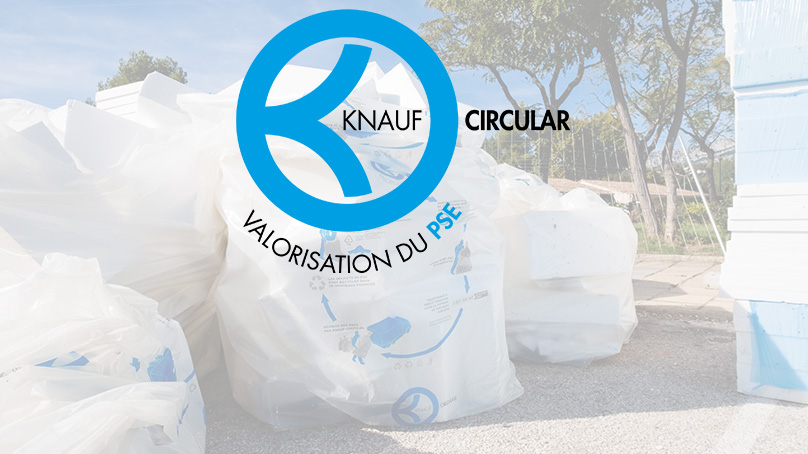 Recyclez vos déchets de polystyrène expansé (PSE) avec Knauf Circular
