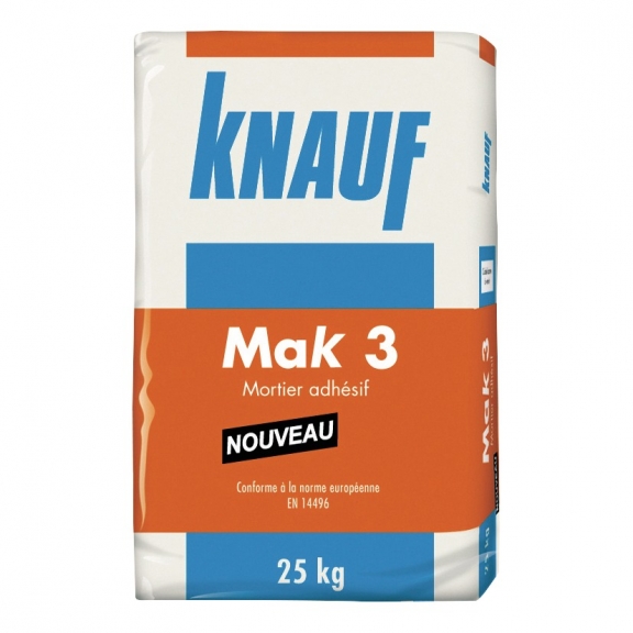 Mortier adhésif - Knauf MAK 3 – Mortier colle – Knauf